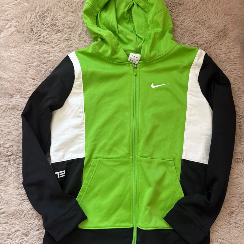 Nike Green and Black Athletic Hoodie